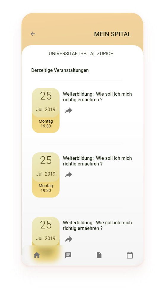 Refined event list