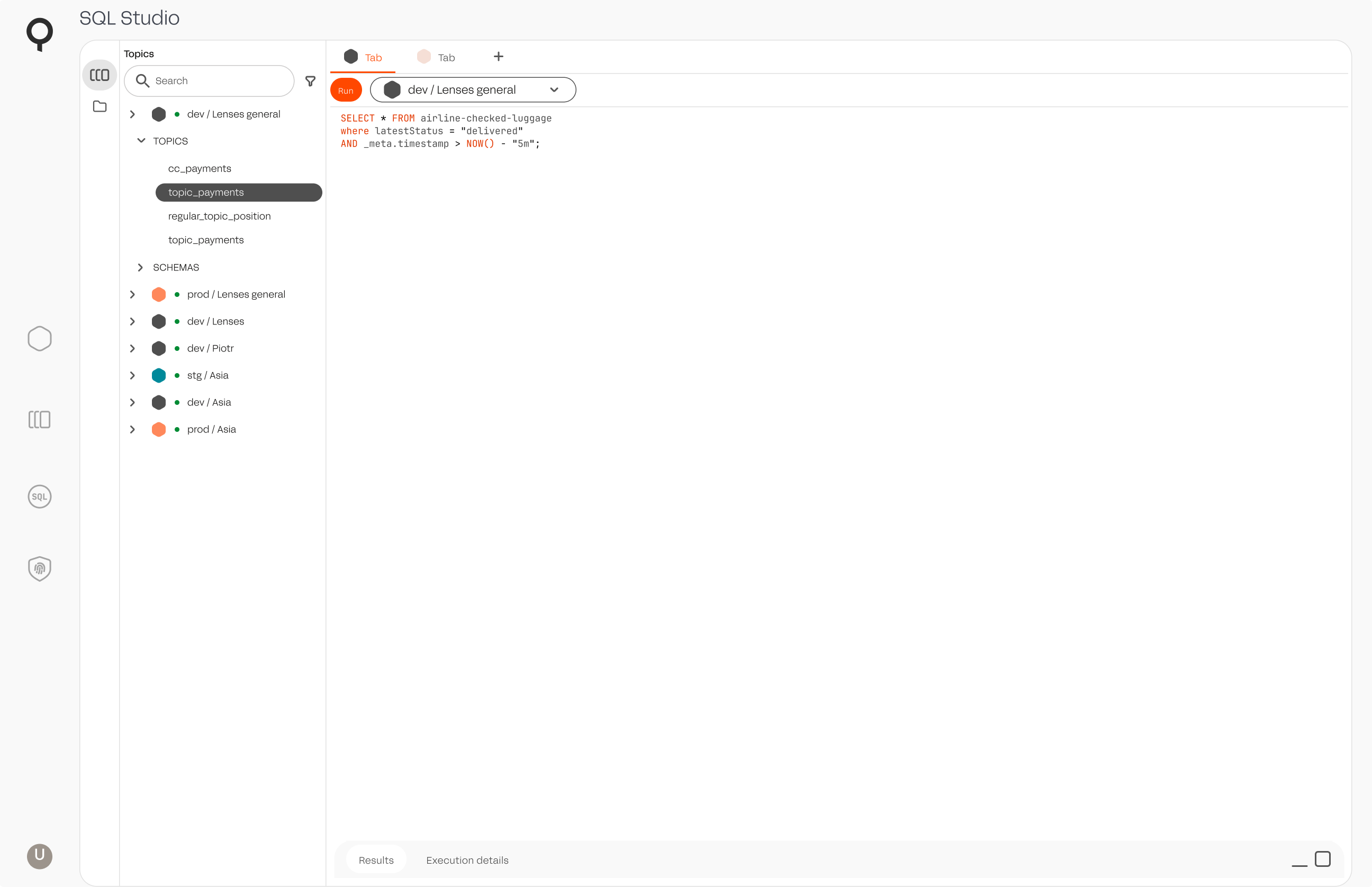 Give the query room