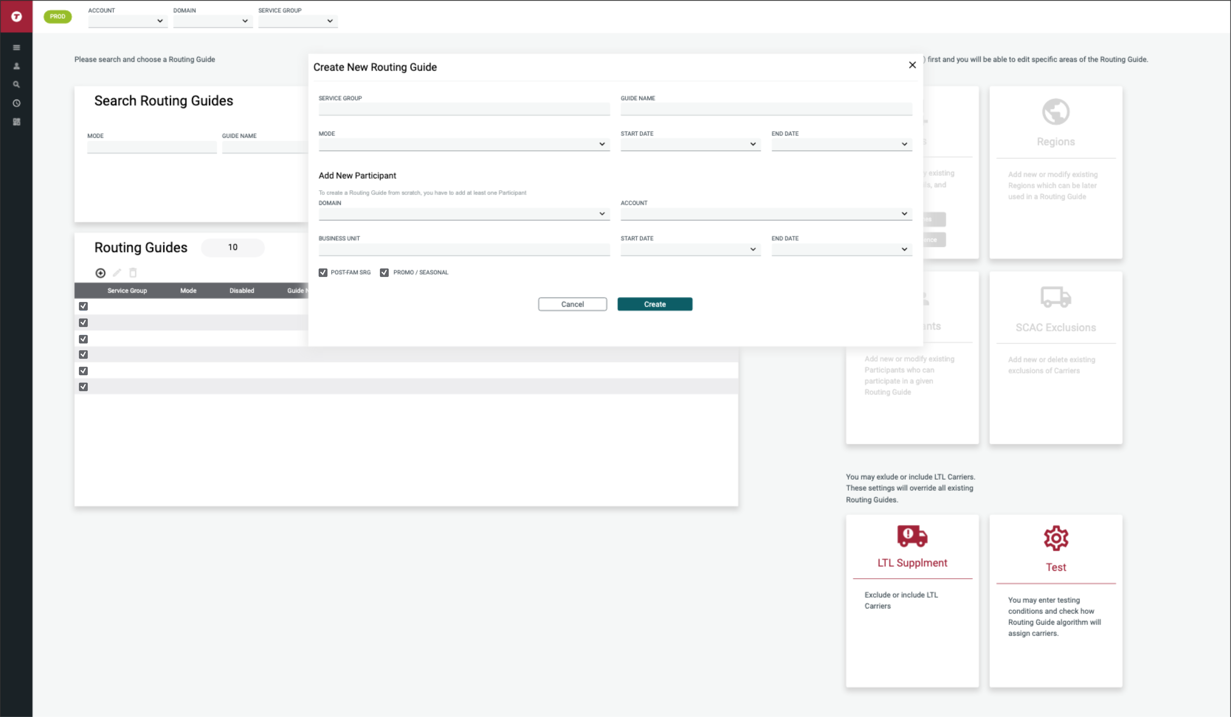 Create a routing guide